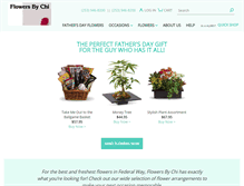 Tablet Screenshot of flowersbychi.com